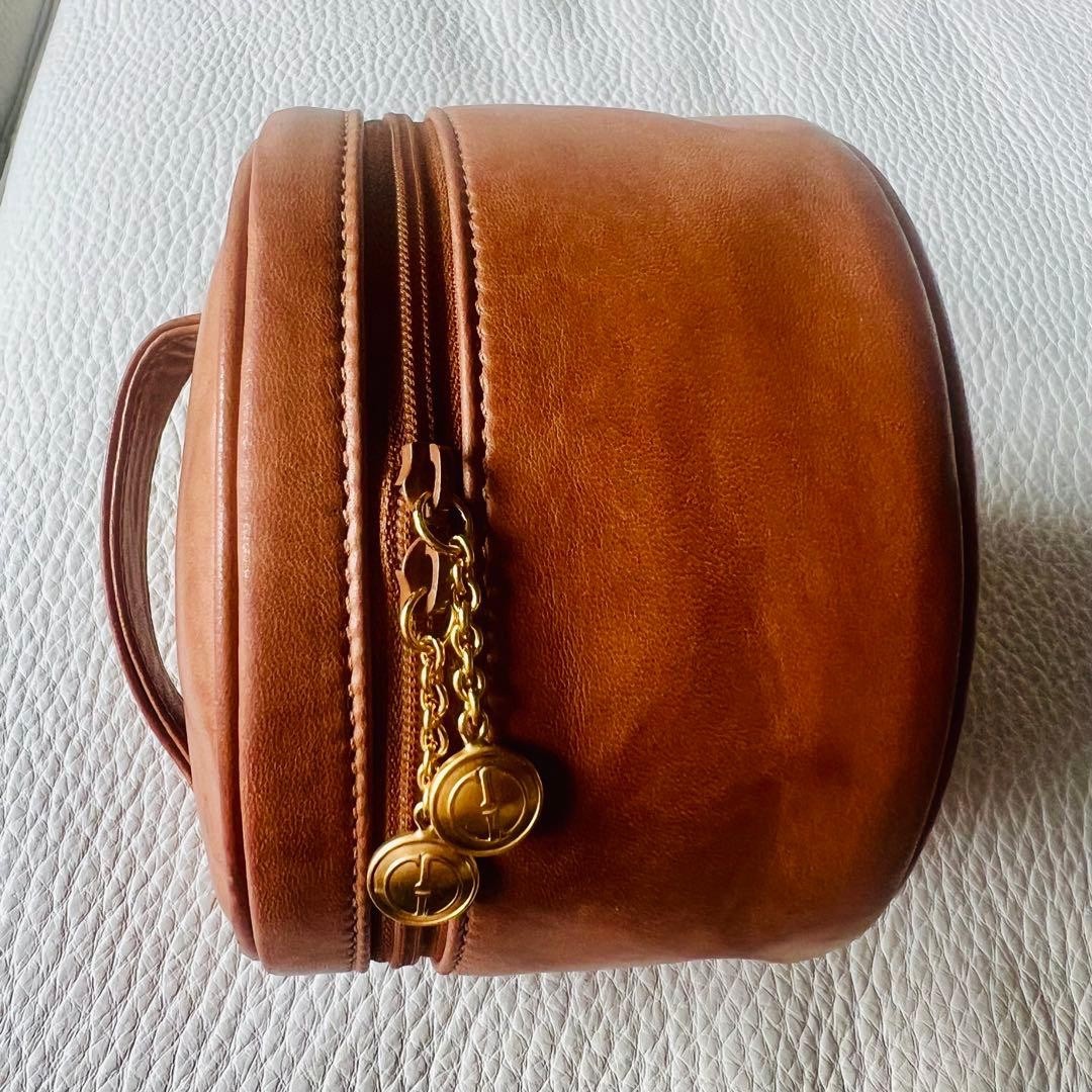 Auth Gucci Mini Vanity Case Leather Brown Cosmetic Pouch Bag Rare Vintage thumbnail 7