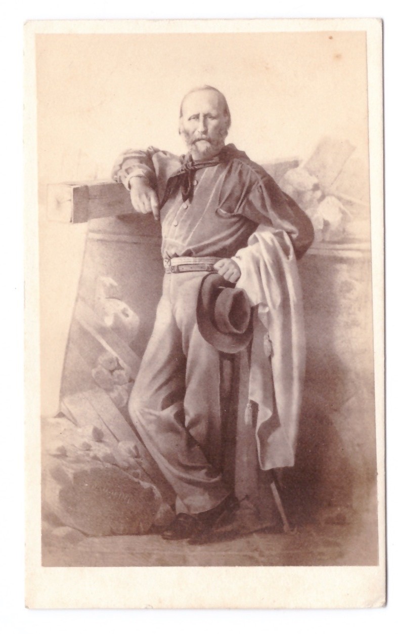 CDV RISORGIMENTO IMPRESA DEI MILLE GARIBALDI FOTO FRATELLI ALINARI FIRENZE