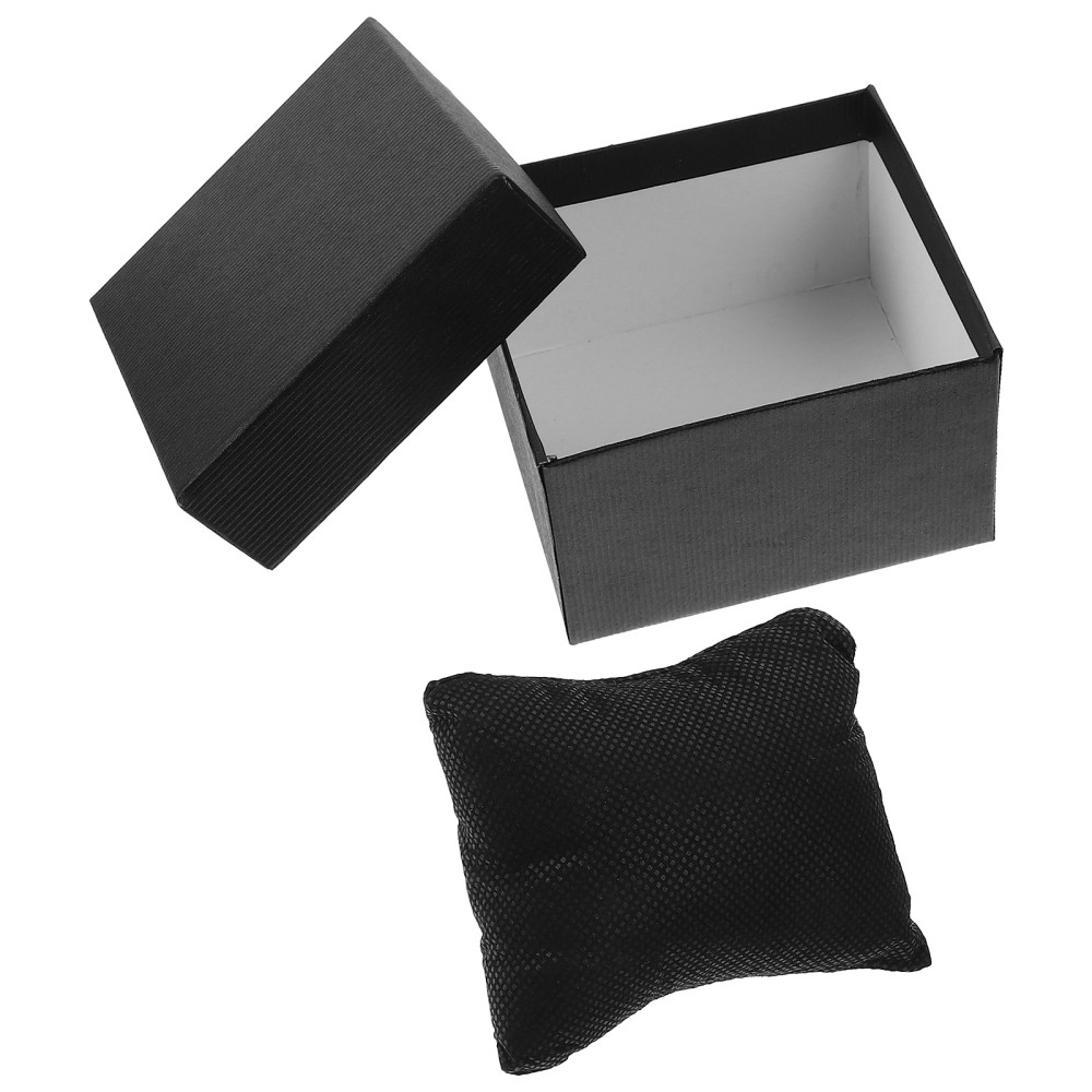 5-Piece Empty Watch Storage Box with Pillows & Compartments for Men