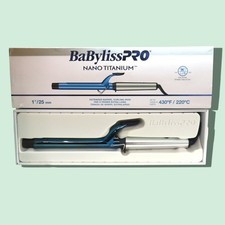 BaBylissPro Nano Titanium Extended Barrel Curling Iron 1"/25mm. 