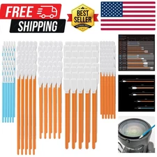 Cleaning Swab Kit - Microfiber Knitted Polyester Sticks 5 Type Lint Free for ...