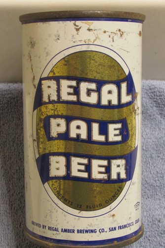1950s REGAL PALE BEER, flat top beer can, San Francisco, California *Crown cans