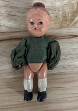 RARE Antique EDS 3/8 Germany Celluloid Baby Plastic Doll Girl 3  Dollhouse Toy