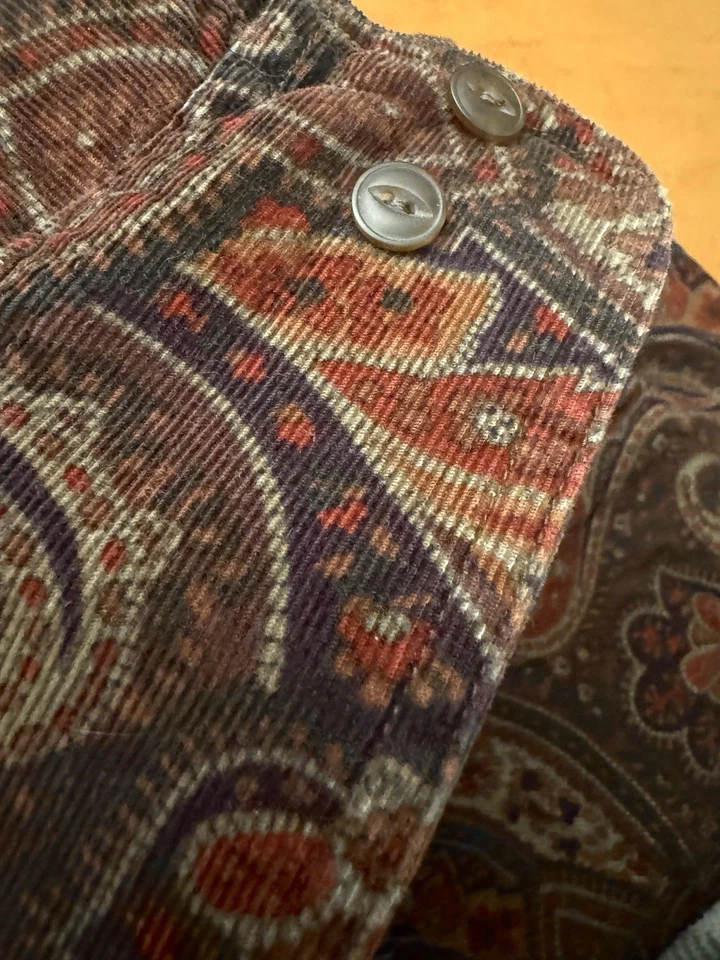 Camisa Ralph Lauren Chaps Paisley Pana Abotonada Talla M Foto 3 de 4