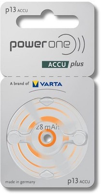 Varta Power One 13 ACCU plus Orange p13 Akku für Hörgeräte NiMH 2er Blister