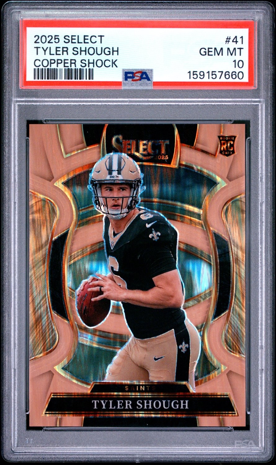 TYLER SHOUGH 2025 SELECT CONCOURSE COPPER SHOCK ROOKIE RC /899 PSA 10 Q1271