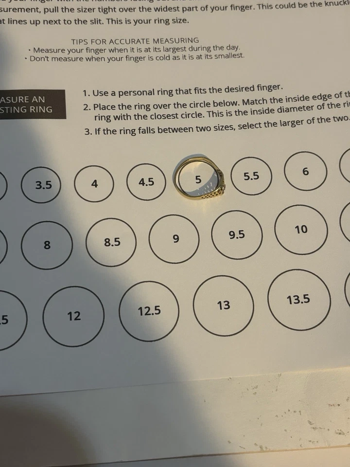 Anillo Oro 14k Con Piedra Rosa Oscuro Talla 5. Foto 3 de 3