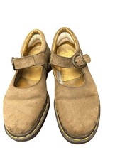 Dr. Martens Tan Leather Mary Jane Shoes Made ...