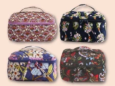 Vera Bradley Essential Ultralight Brush Up Cosmetic Case Choice Patterns NEW
