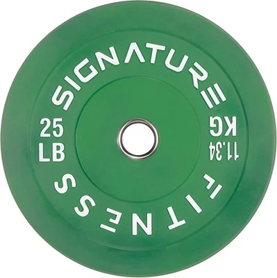Signature Fitness 5,1 cm olympische Stoßstangen-Hantelscheibe Stahlnabe 2x11,3kg