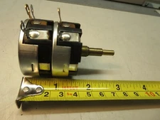 Clarostat Pt # 625-8201 Potentiometer Dual 10 K OHM & 100 Ohm Vintage