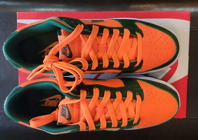 Nike Dunk Low Miami Hurricanes 2022 (DD1391-300), Size 9 | eBay display picture 1