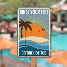 Beach Sign Custom Name Beach House Ocean Waves Nautical Surf Shop 108120130003