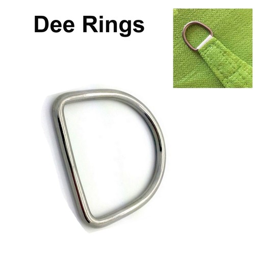 20 Stück Metall D-Ringe - Silberne Gurtband Schnallen Für Gürtel & Rucksäcke