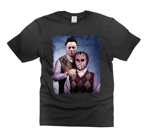 Jason und Michael Halloween Stiefbrüder Film T-Shirt, Horrorfilm Shirt - Bild 1 von 8
