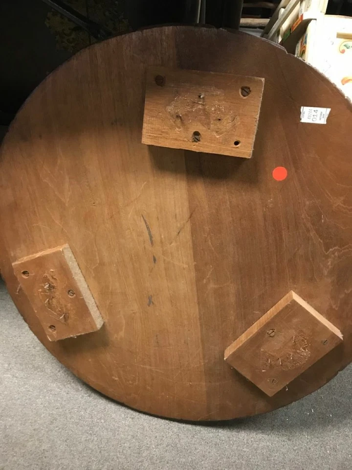 Vintage Wood Carved End Table Coffee Table Wall Mount Central American - Image 3 of 3