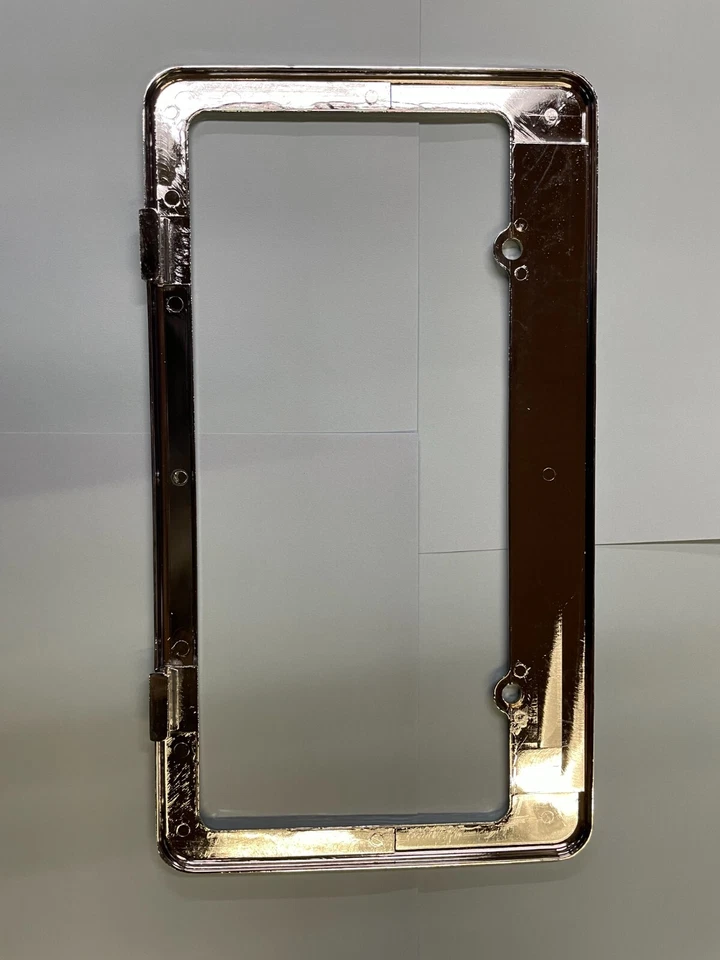 DIECAST NOSTALGIC NUMBER 1 TEAM CHEVROLET CHROME LICENSE PLATE FRAME - Image 2 of 2