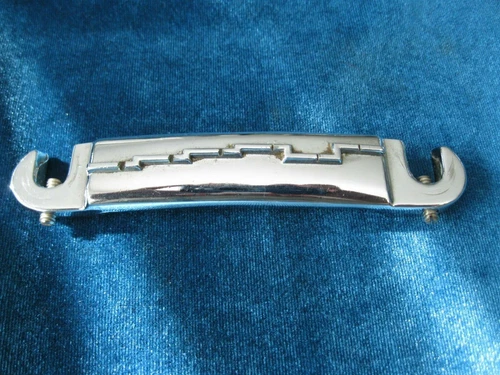 Vintage 60's Gibson CHROME Bridge Tailpiece SG Firebird Epiphone Coronet Olympic