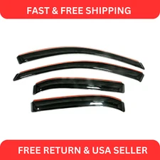 Front and Rear In-Channel Rain Guard Window Deflectors Set of 4 for Tahoe/Yukon