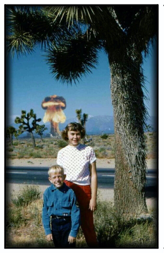 Magnet #83 The Atomic Family Photo Joshua Tree Retro Nuclear Explosion - Bild 1 von 3