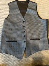 Neil Allyn Men s Tuxedo Patterned Vest ML Ships Fast
