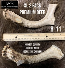 XL Premium Deer Antler Dog Chew 2 pack
