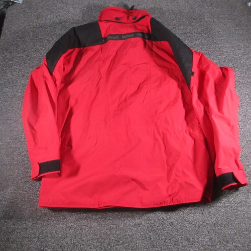 Marmot Jacket Mens XL Red Full Zip Softshell Gortex Waterproof Ski Outdoors - Picture 8 of 9