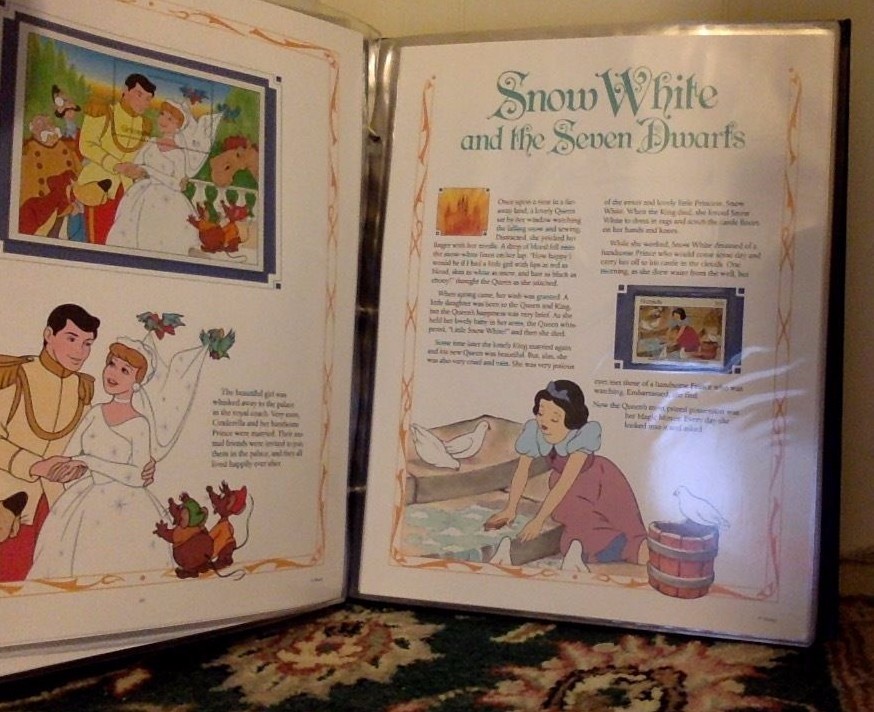 Stamp Set. Classic Disney Movies. Collector Panels. Postal