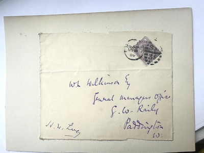 HENRY WILLIAM  LUCY  -  JOURNALIST - AUTOGRAPHED ENVELOPE FRONT