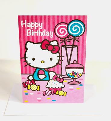 激レア☆ハローキティ☆BIRTHDAY MESSAGE☆ HELLO KITTY Birthday Card 