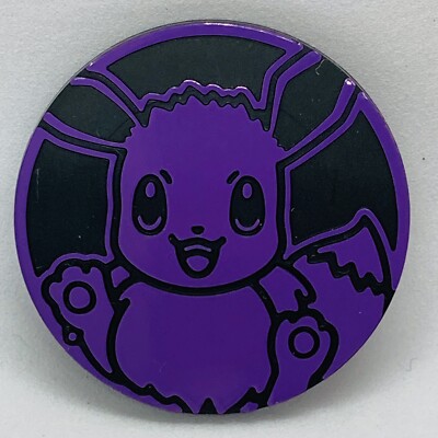pokemon trading card game eevee Pokemon Trading Card Games Eevee Purple Plastic Medal Japanese