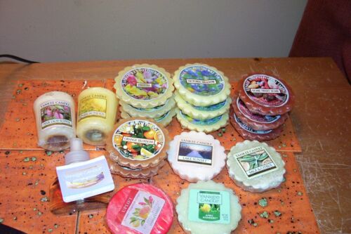 yankee candle 18 ASSORTED ACCESSORIES - 15 TARTS - 2 VOTIVES - 1 REFILL