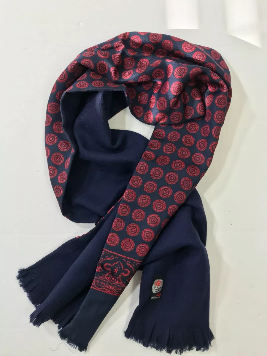 Navy and burgundy scarf deals