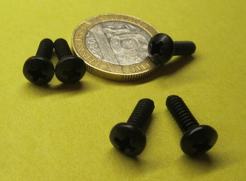 18-8 Black Oxide Pan Head Phillips Machine Screw 6-32 x 7/16" Length, 200 pcs - Picture 4 of 12