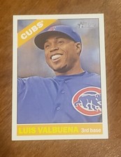 2015 Topps Heritage Chicago Cubs Baseball Card #290 Luis Valbuena