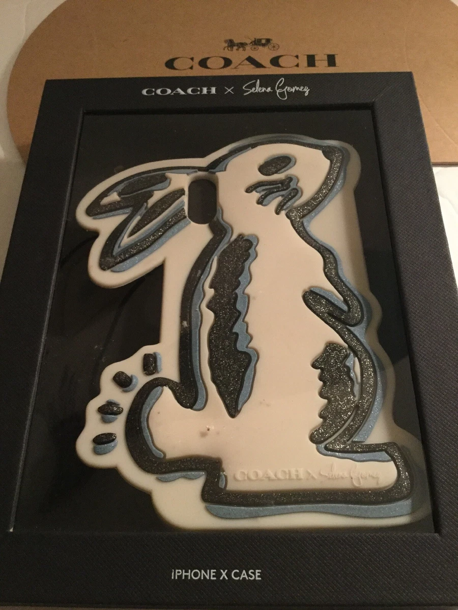 Coach x Selena Gomez BUNNY iPhone Case For iPhone X. New With Box