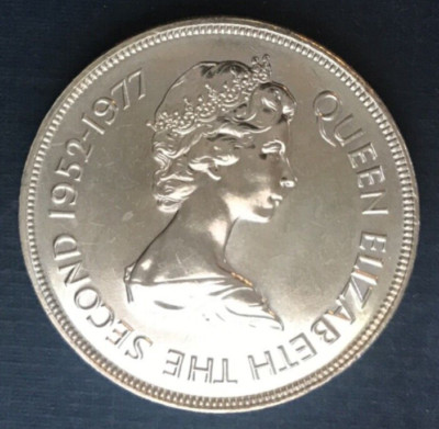 1977 Gibraltar 25 Pence - Elizabeth II Silver Jubilee BU | eBay