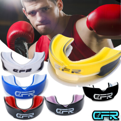 Gum Mouth Guard Shield Teeth Grinding Boxing MMA rugby Sports Youth Adult +Case