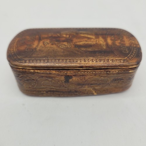 Antique Norwegian Handcarved Wooden Snuff Box TAG EN PRIS, TACK GODT SNUS - Picture 5 of 12