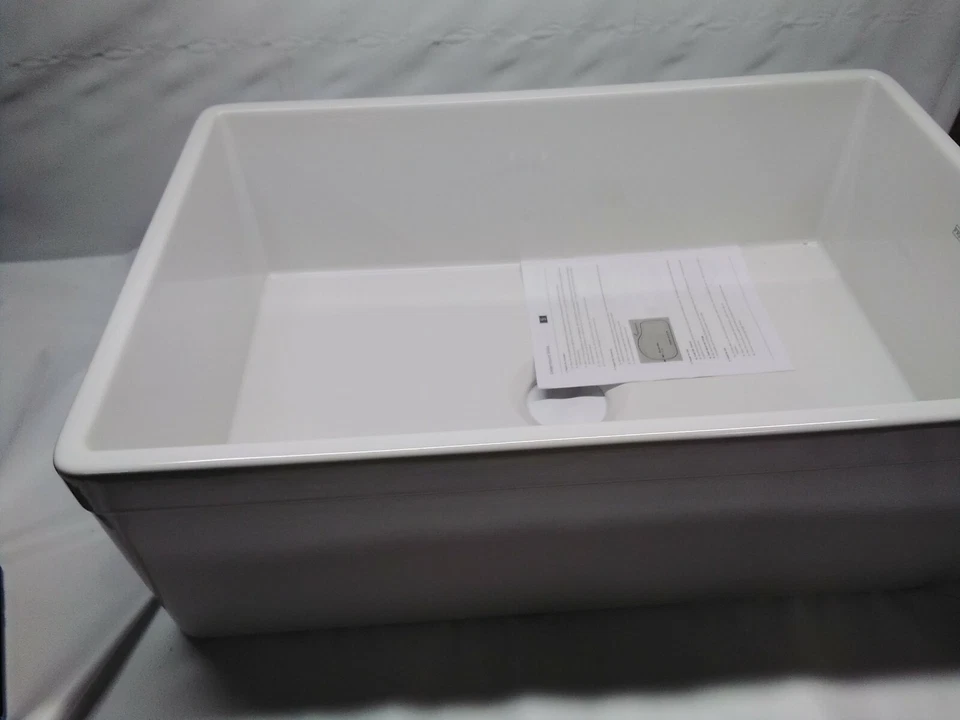 Fregadero de arcilla cortafuegos de cuenco único Franke Farmhouse FHK710-30WH, blanco Foto 3 de 4