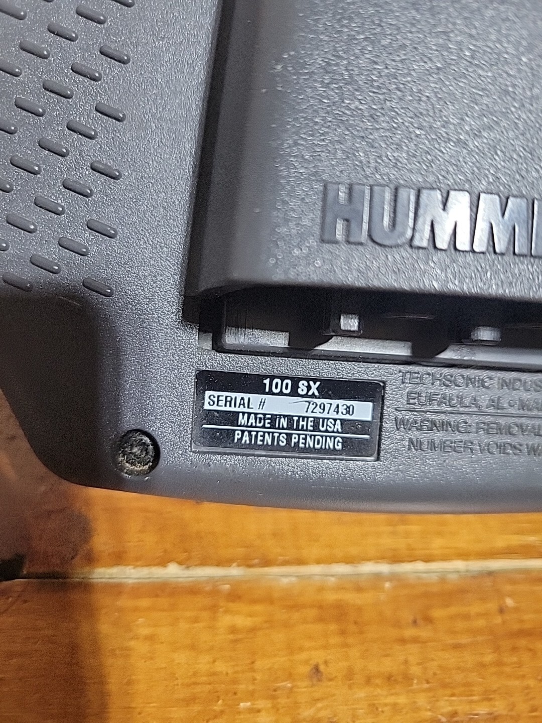 Hummingbird 100SX Head Unit and Transducer USED Depth Fish Finder eBay