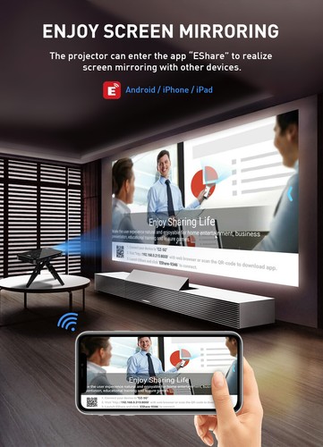 4K DLP Mini Projektor Android 5G WiFi Bluetooth 1080P Tragbares Heimkino - Bild 11 von 20
