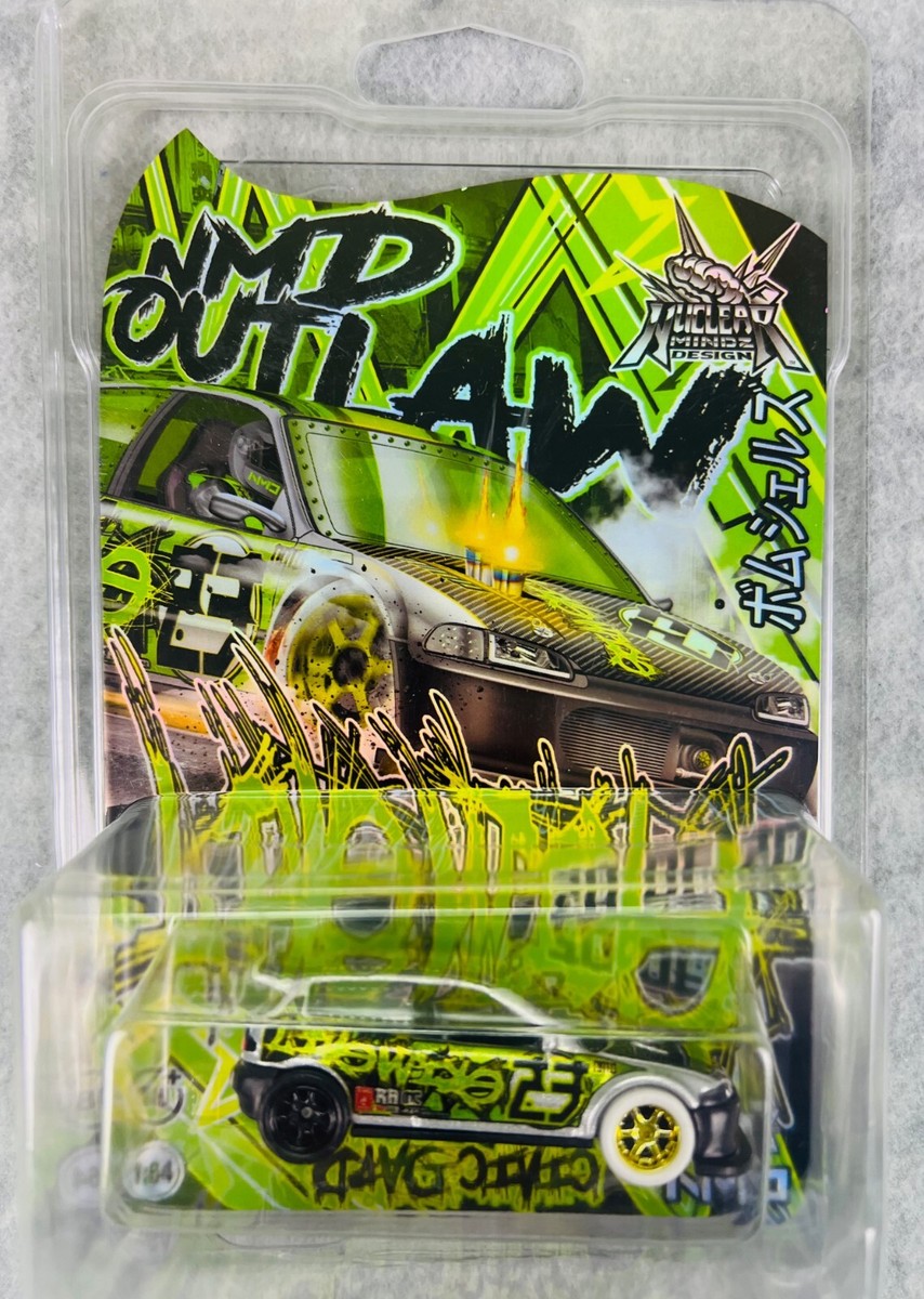 🎌🎌Hot Wheels Nuclear Mindz Designs Honda Civic EF Green H14