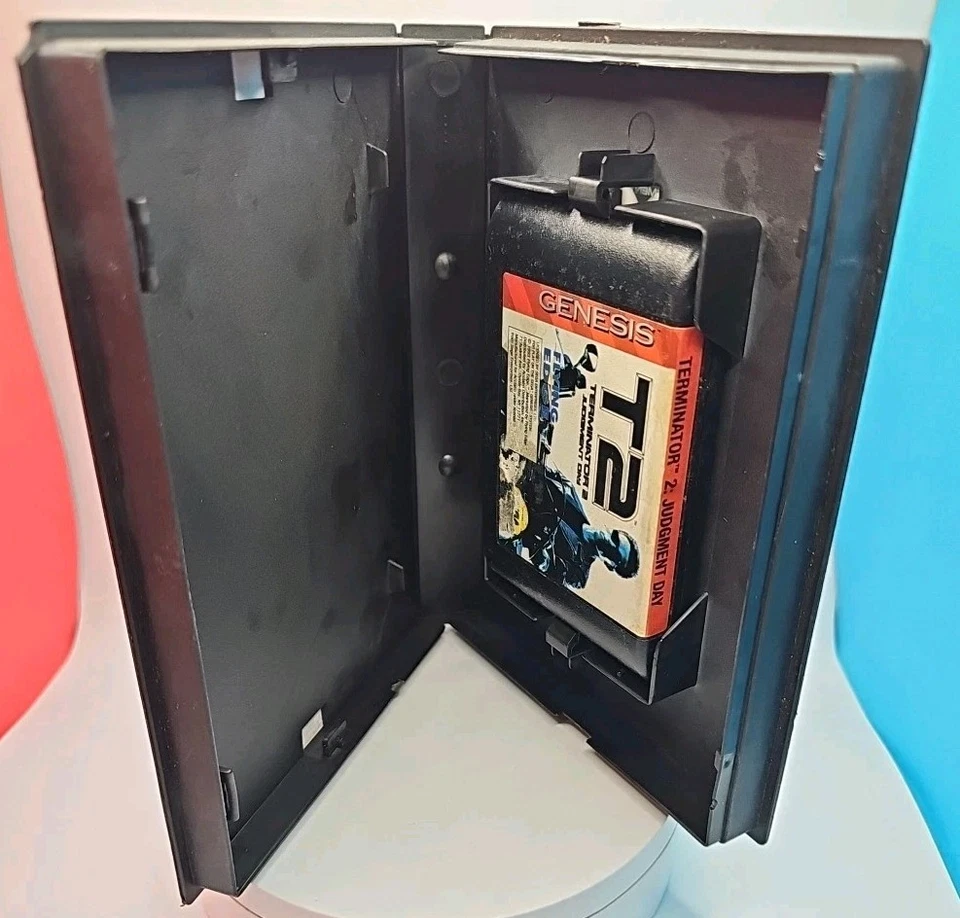 T2: Terminator 2 Judgment Day (Sega Genesis, 1993) With Box & Artwork - Image 3 of 4