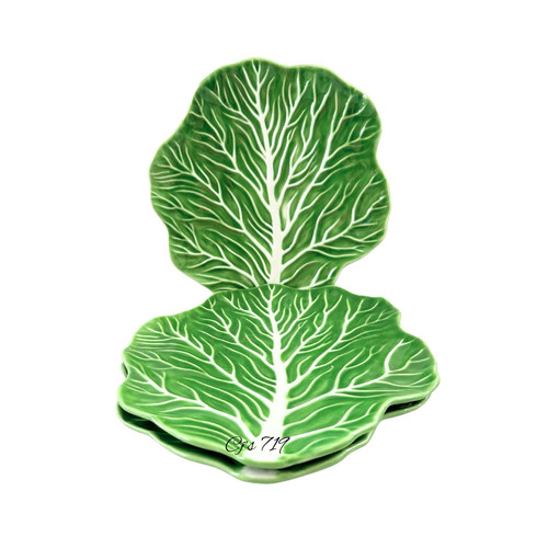 Cabbage Plates BRAND NEW 9.5" Threshold Spring Stoneware Set Of 4 - Picture 1 of 3