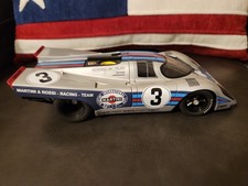 AUTOart Porsche 917 Martini Racing Diecast Silver Blue Red Black 1:18 Car Model