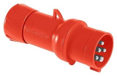 Industrieller tragbarer Stecker, gerade, 16A Mureva PKX16M435
