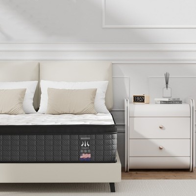 10'' 12'' 14'' Gel Memory Foam Spring Hybrid Mattress Twin Full Queen King in a Box