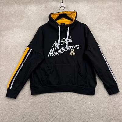 Appalachian State Hoodie Womens Size Large Black Pullover Mountaineers Colosseum