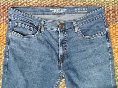 Neu: HERO by JOHN MADDOX ''Denver'' Regular   blue Jeans W36 L34, NP: 119   (26